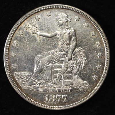 Sale Photo Thumbnail #349: 1877 TRADE DOLLAR BU AU