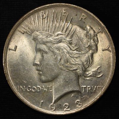Sale Photo Thumbnail #368: 1923 PEACE DOLLAR BU