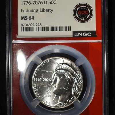 Sale Photo Thumbnail #347: 1776-2026-D 50C ENDURING LIBERTY NGC MS64