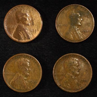 Sale Photo Thumbnail #158: 8 NICE EARLY SEMIKEY WHEAT CENTS