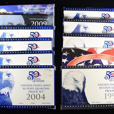 Sale Photo Thumbnail #287: 1999-2009 & 2013 QUARTER PROOF SETS MISSING 2007
