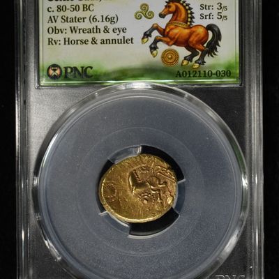 Sale Photo Thumbnail #432: c.80-50 BC GOLD AV STATER PNC CH XF