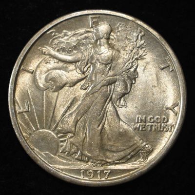 Sale Photo Thumbnail #345: 1917-S REV. WALKING LIBERTY HALF DOLLAR CH BU