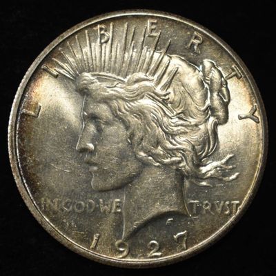 Sale Photo Thumbnail #194: 1927 PEACE DOLLAR CH BU