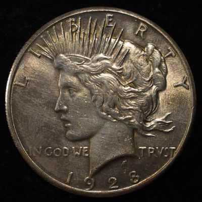 Sale Photo Thumbnail #196: 1928 PEACE DOLLAR  BU