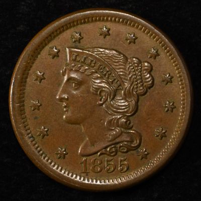 1855 LARGE CENT CH BU