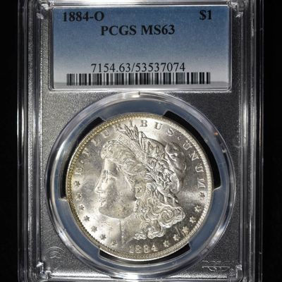 Sale Photo Thumbnail #176: 1884-O MORGAN DOLLAR PCGS MS-63