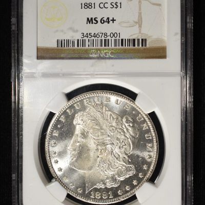 1881-CC MORGAN DOLLAR NGC MS-64+
