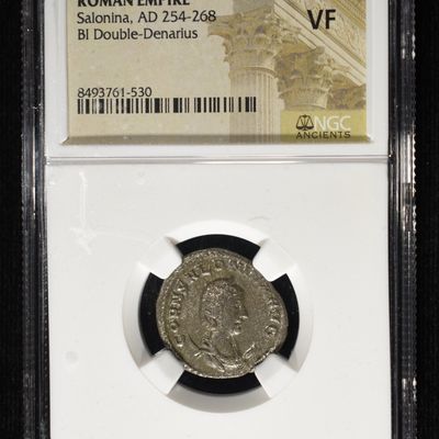Sale Photo Thumbnail #117: 254-268 AD ROMAN EMPIRE SALONINA NGC VF