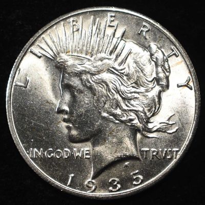 1935-S PEACE DOLLAR CH BU