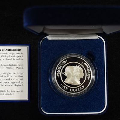Sale Photo Thumbnail #405: 1999 $1 MAJESTIC IMAGES .999 SILVER PROOF COIN