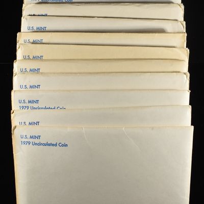 Sale Photo Thumbnail #279: (10) 1979 U.S. MINT SETS