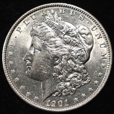 Sale Photo Thumbnail #363: 1901 MORGAN DOLLAR AU/BU