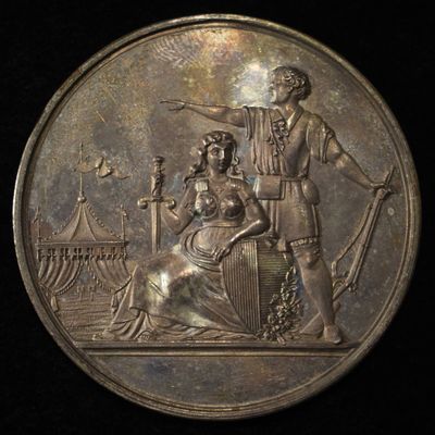 1888 SWISS SHOOTING MEDAL BLENIO