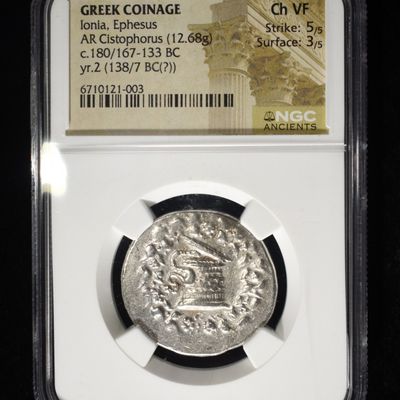 Sale Photo Thumbnail #209: 180/167-133 BC IONIA, EPHESUS NGC CH VF