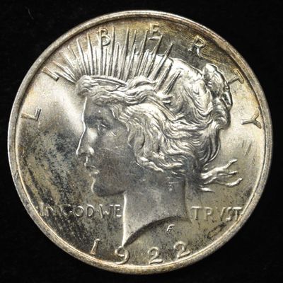 Sale Photo Thumbnail #191: 1922 PEACE DOLLAR GEM BU