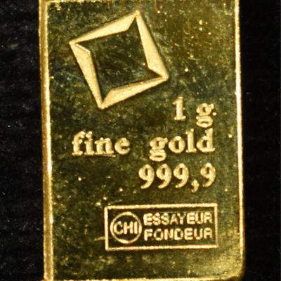 Sale Photo Thumbnail #421: 1G .9999 GOLD BAR