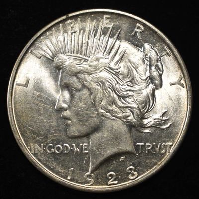 Sale Photo Thumbnail #192: 1923-D PEACE DOLLAR BU