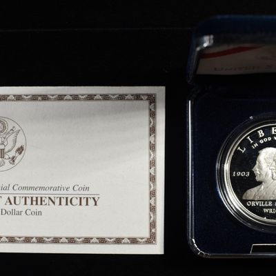Sale Photo Thumbnail #265: 2003-P $1 COMMEM FIRST FLIGHT PROOF