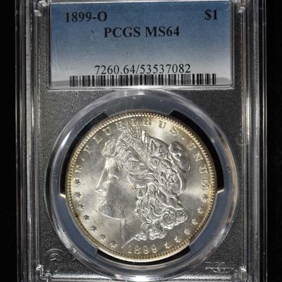 Sale Photo Thumbnail #186: 1899-O MORGAN DOLLAR PCGS MS-64