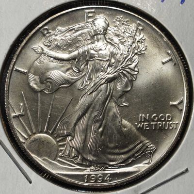 Sale Photo Thumbnail #371: 1994 AMERICAN SILVER EAGLE