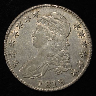 Sale Photo Thumbnail #337: 1818 BUST HALF DOLLAR CH AU