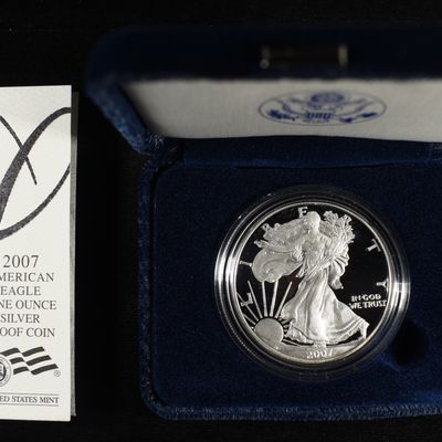 Sale Photo Thumbnail #245: 2007-W AMERICAN SILVER EAGLE PROOF