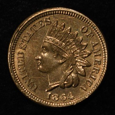 1864 CN INDIAN CENT CH/GEM BU