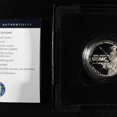 Sale Photo Thumbnail #277: 2025-S 50C COMMEM USMC PROOF