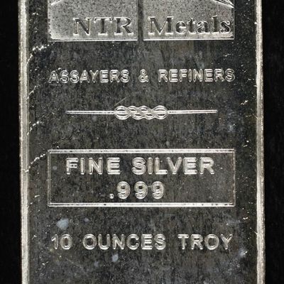 Sale Photo Thumbnail #413: NTR METALS 10 OZ .999 SILVER BAR