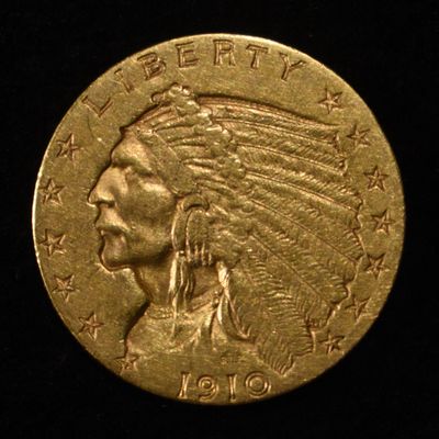 Sale Photo Thumbnail #440: 1910 $2.50 INDIAN GOLD