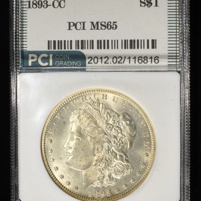 Sale Photo Thumbnail #183: 1893-CC MORGAN DOLLAR PCI GEM BU