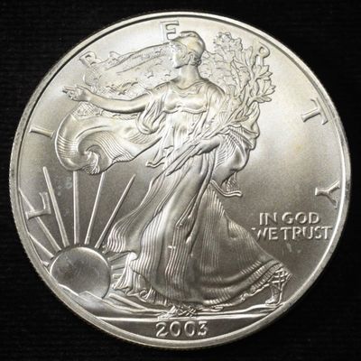 Sale Photo Thumbnail #200: 2003 AMERICAN SILVER EAGLE