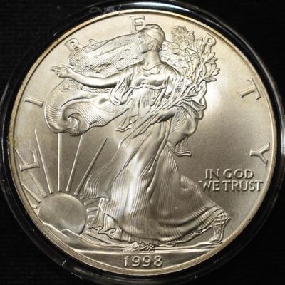 Sale Photo Thumbnail #241: 1998 AMERICAN SILVER EAGLE