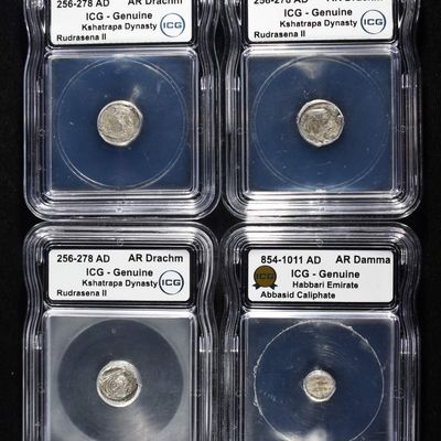 Sale Photo Thumbnail #105: ANCIENT COIN LOT KSHATRAPA, ABBASID