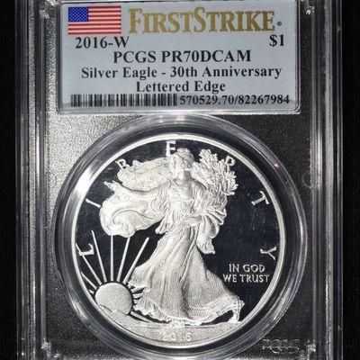 2016-W AMERICAN SILVER EAGLE PCGS PR70DCAM
