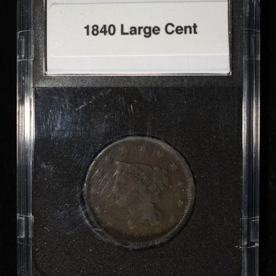 1840 BRAIDED HAIR LARGE CENT