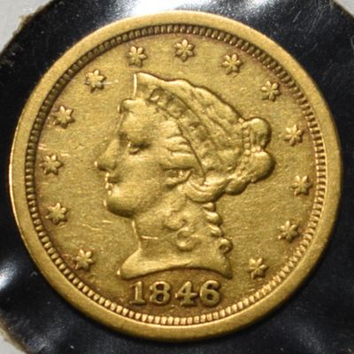 1846-O $2.50 LIBETRY GOLD AU