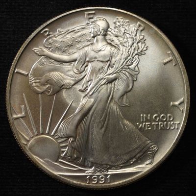 1991 AMERICAN SILVER EAGLE