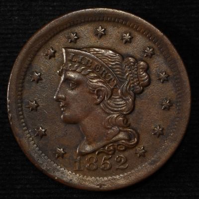1852 LARGE CENT AU/BU