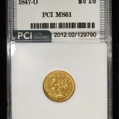 1847-O $2.5 LIBERTY GOLD PCI BU
