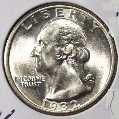 1932 WASHINGTON QUARTER VERY CHOICE BU