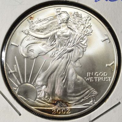 2002 AMERICAN SILVER EAGLE