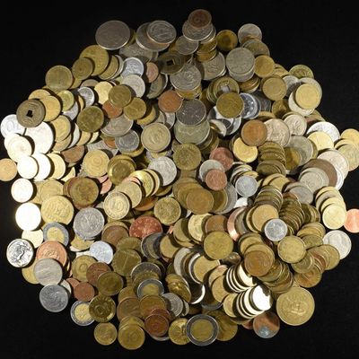 5 LBS FOREIGN COINS
