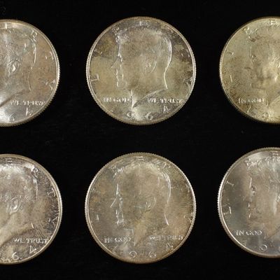(10) 90% SILVER KENNEDY HALF DOLLARS