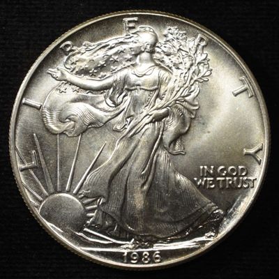 1986 AMERICAN SILVER EAGLE