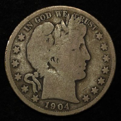 1904-S BARBER HALF VG