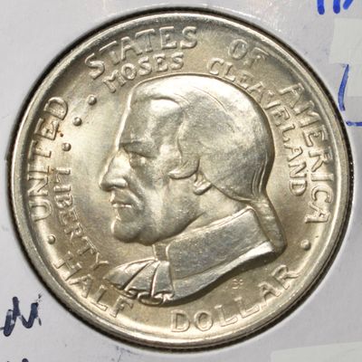 1936 COMMEM 50C CLEVELAND GEM BU