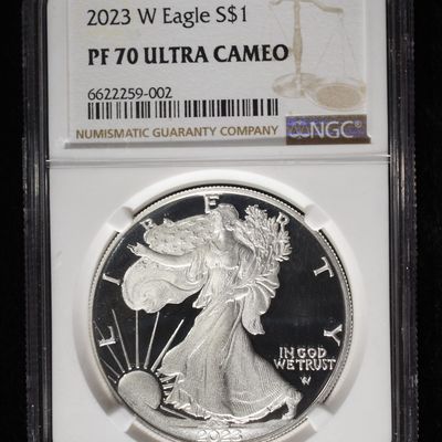 2023-W AMERICAN SILVER EAGLE NGC PF70 ULTRA CAMEO