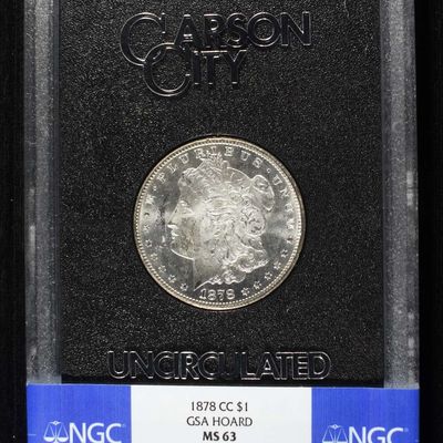1878-CC GSA HOARD MORGAN DOLLAR NGC MS-63